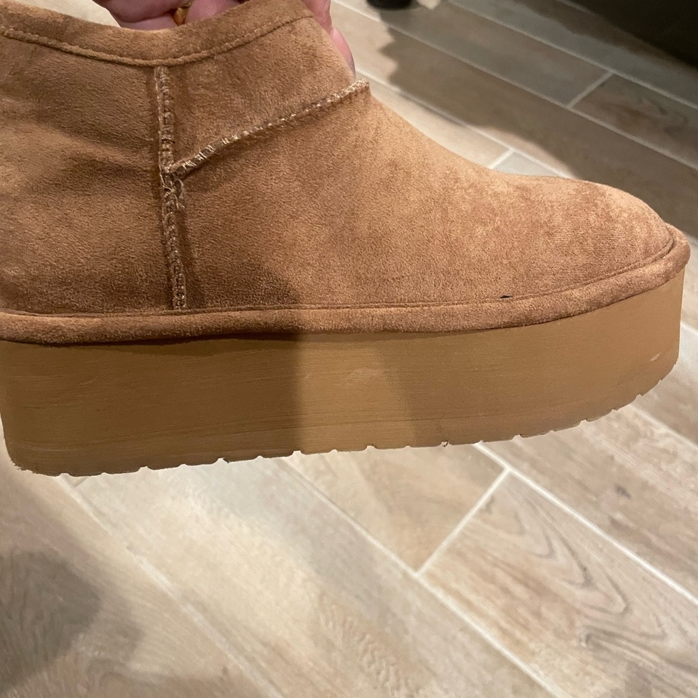 Madden Girl Brown Platform Ankle Booties - Picture 11 of 11